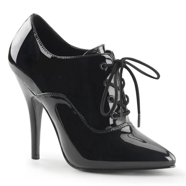 Sale SEDUCE-460 Pleaser high heels Oxford pump black patent 36