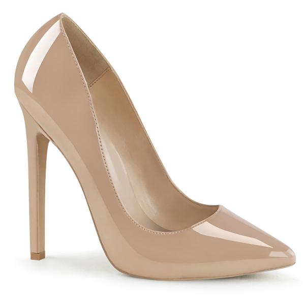 Sale SEXY-20 Pleaser high heels pointed toe pump nude patent 41