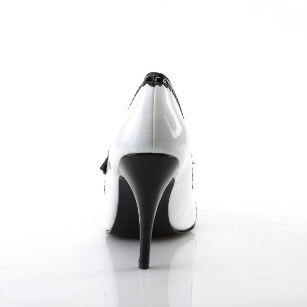 Sale VANITY-442 Pleaser high heels spectator Mary Jane pump black-white patent 35