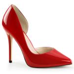 Auktion AMUSE-22 Pleaser high heels hidden platform pump red patent 40