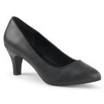 Sale DIVINE-420 Pleaser Pink Label classic pump black vegan leather 39