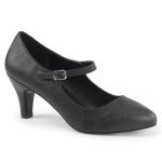 Sale DIVINE-440 chice Pleaser Pink Label Mary Jane Riemchenpumps schwarz Lederoptik 39