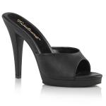 Sale FLAIR-401-2 Fabulicious high heels platform slide black vegan leather 39
