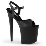 Sale FLAMINGO-809 Pleaser high heels platform sandal black matte 44