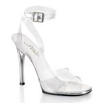 Sale GALA-06 elegante Fabulicious High-Heels Wickelriemchen Sandaletten transparent 37