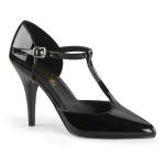 Sale VANITY-415 Pleaser high heels t-strap pump black patent 39