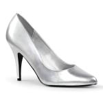 Sale VANITY-420 Pleaser high heels classic pump silver vegan leather 38